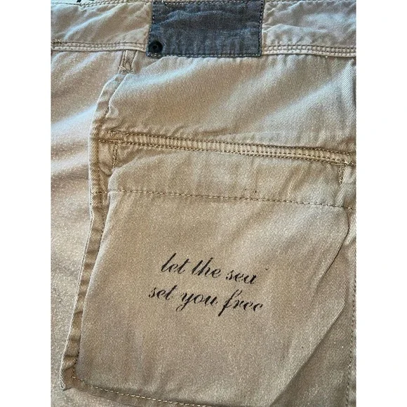 TOMMY BAHAMA SHORTS CARGO KHAKI BEIGE FLAT FRONT COTTON SZ 40 - Picture 5 of 6